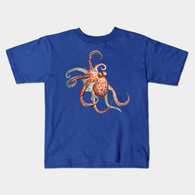 octopus Kids T-Shirt by VicaVeresk